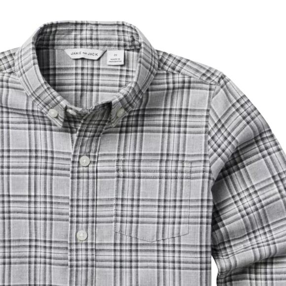 🆕 Janie & Jack NWT Classic Flannel Tartan Shirt. Size 5 - Picture 4 of 4